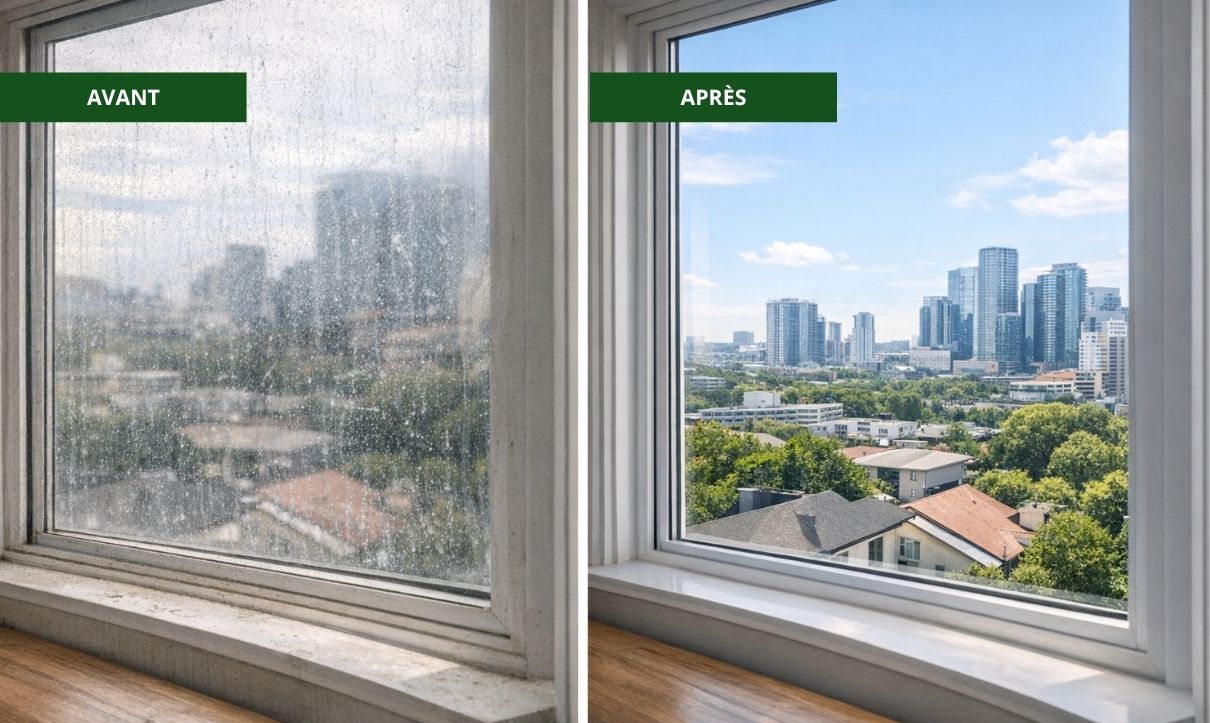 Projet 1 Nettoyage de fenêtres avant après