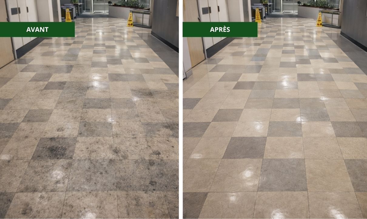 Projet 3 Nettoyage de planchers avant après